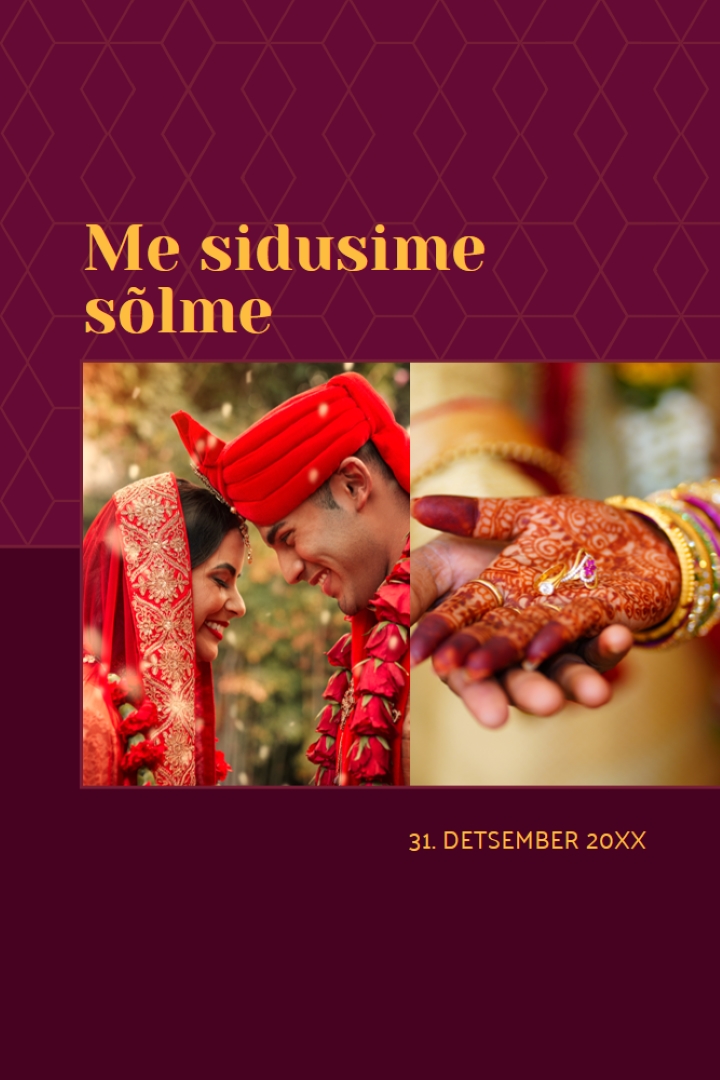 Me sidusime sõlme red modern-simple