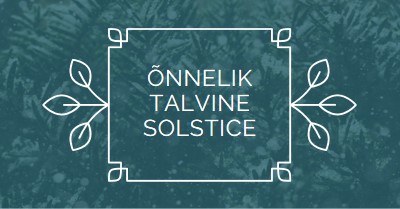 Talvine solstice green modern-simple