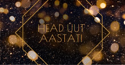 Head uut aastat! black modern-geometric-&-linear