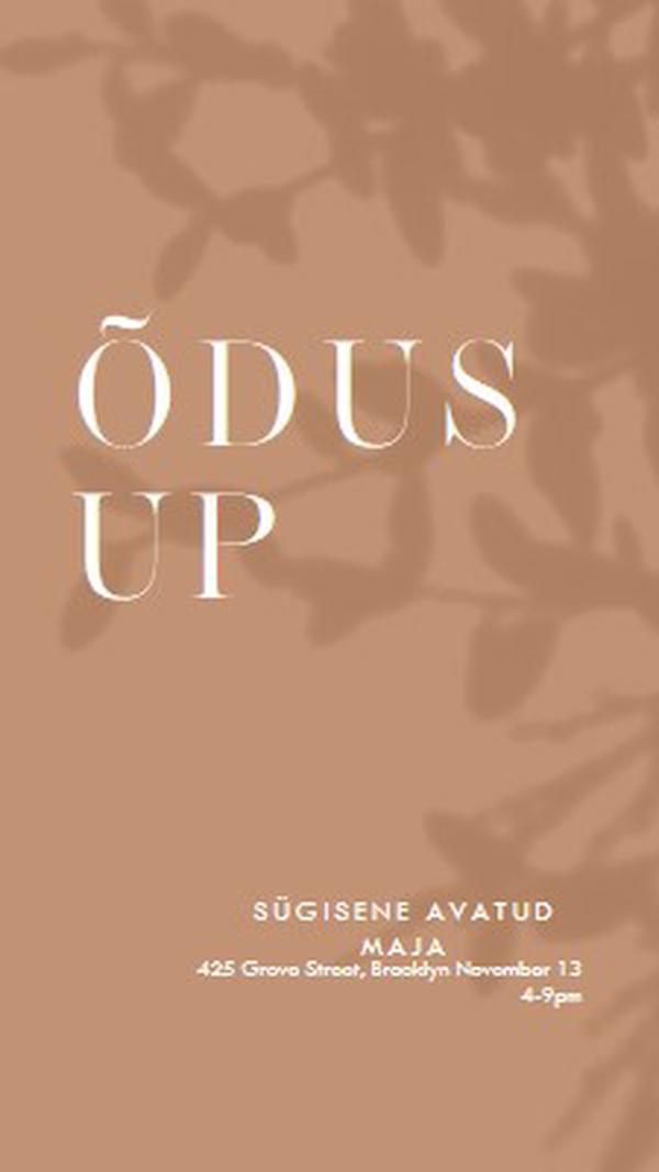 Õdus up brown modern-simple