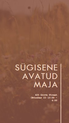 Sügisene avatud maja brown modern-simple