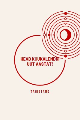 Tähistame kuukalendri uut aastat white modern-simple