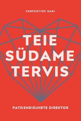 Teie südame tervis red modern-bold