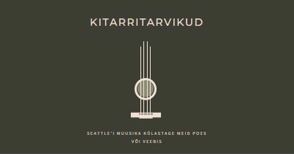 Kitarritarvikud brown modern-simple