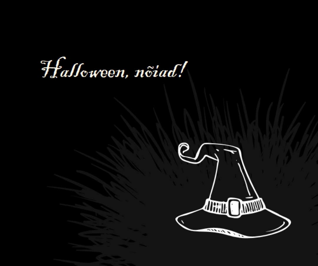 Siin Halloween black whimsical-line