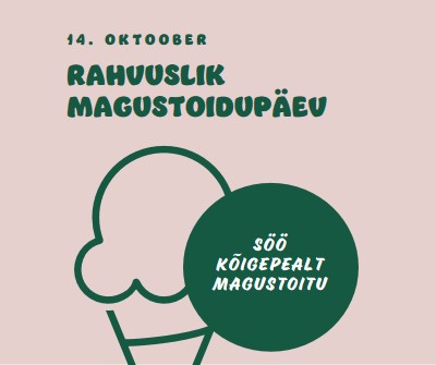 Rahvuslik magustoidupäev pink vintage-retro