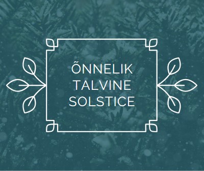 Talvine solstice green modern-simple