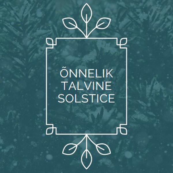 Talvine solstice green modern-simple