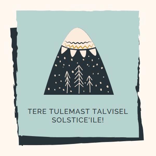 Tere tulemast talvisel solgil! blue whimsical-color-block