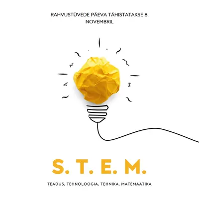 Teadus, tehnoloogia, tehnika, matemaatika yellow modern-simple