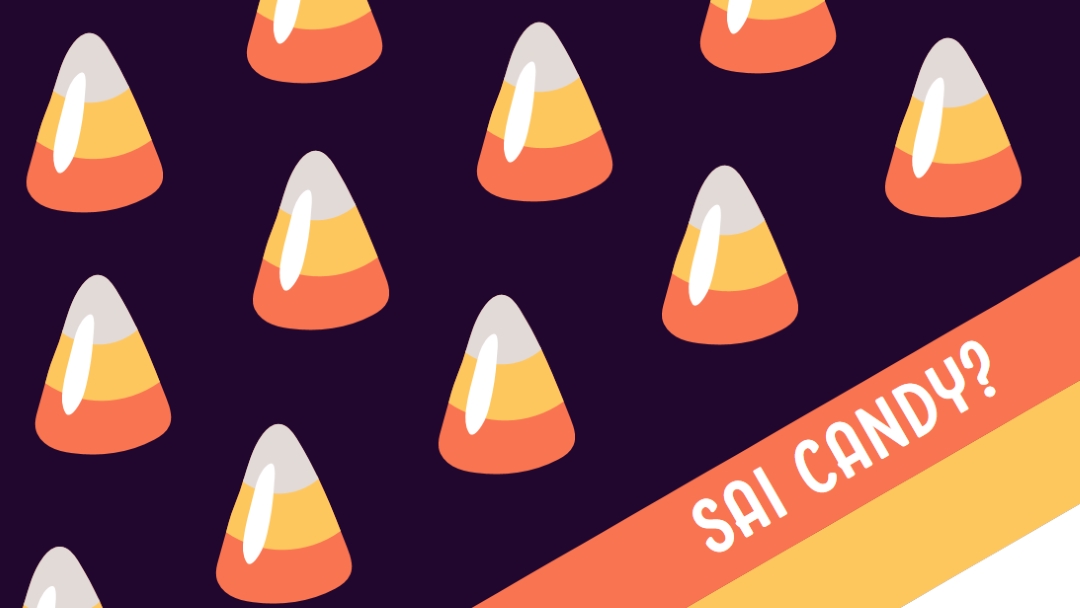 Halloweeni mais orange whimsical-color-block