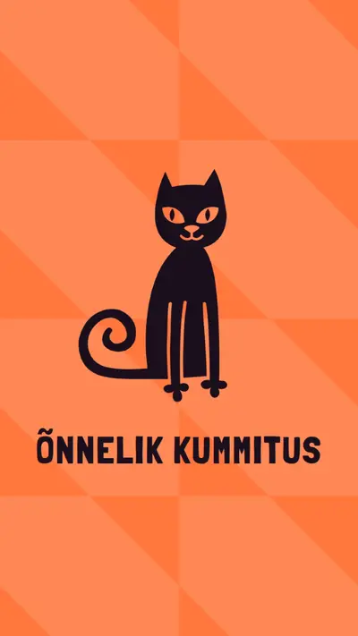Õnnelik kummitus orange whimsical-color-block