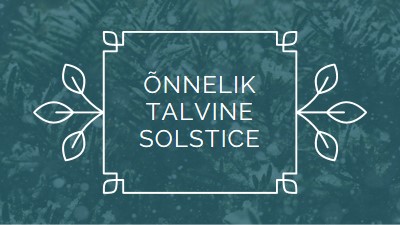 Talvine solstice green modern-simple