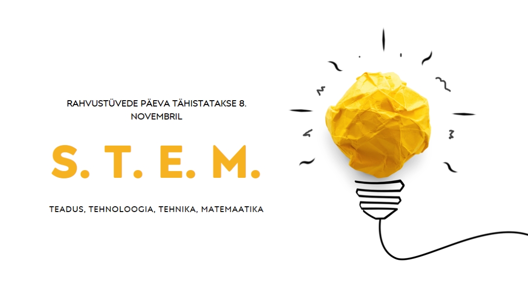 Teadus, tehnoloogia, tehnika, matemaatika yellow modern-simple