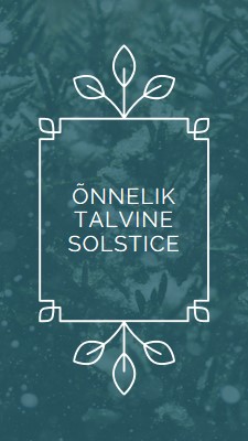 Talvine solstice green modern-simple