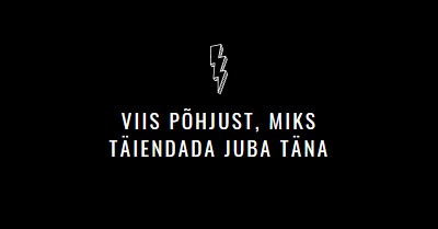 Viis põhjust versioonitäienduseks black modern-bold