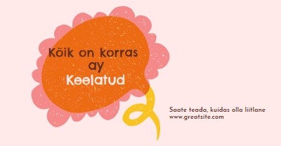 Kuidas olla liitlane? orange whimsical-color-block