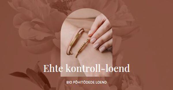 Ehte kontroll-loend pink organic-boho