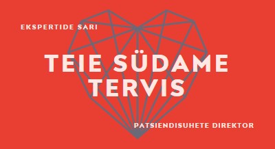 Teie südame tervis red modern-bold