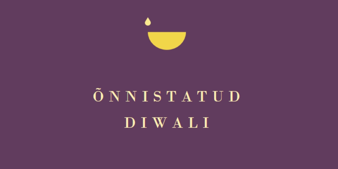 Diwali õnnistused purple modern-simple