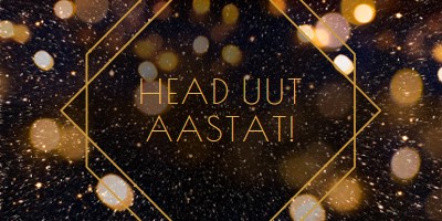 Head uut aastat! black modern-geometric-&-linear