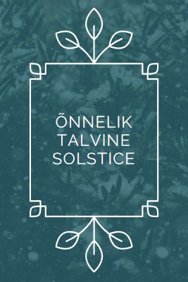 Talvine solstice green modern-simple