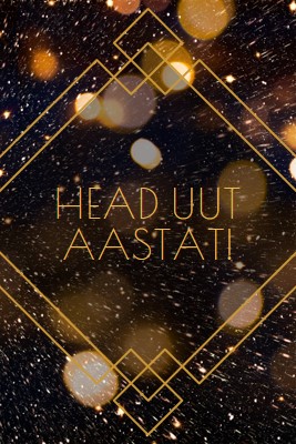 Head uut aastat! black modern-geometric-&-linear