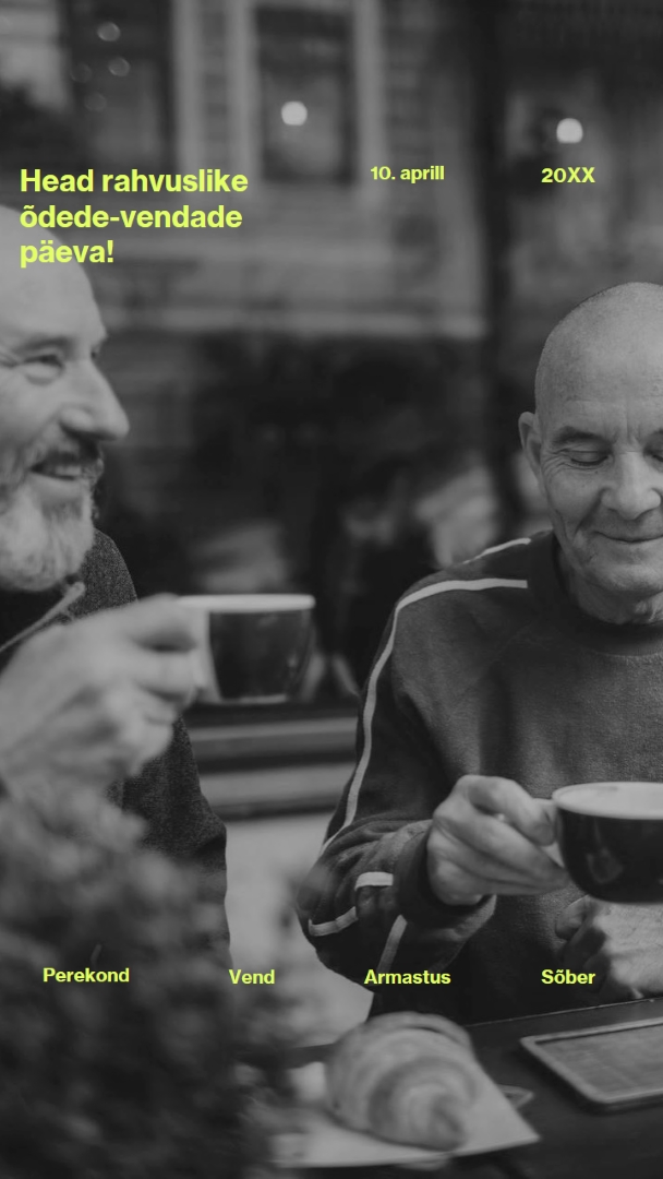 Õde-vendade sõprus green modern,minimalist,bold