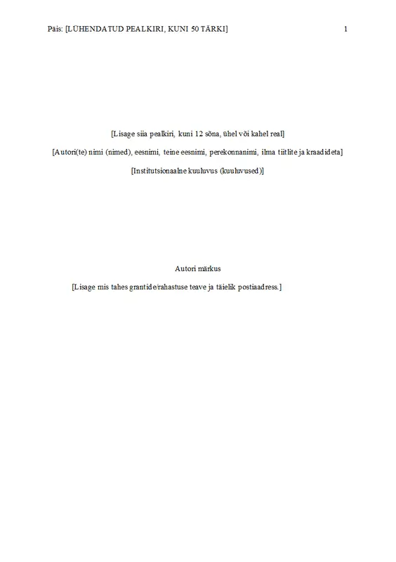 APA laadi kasutav uurimistöö modern simple