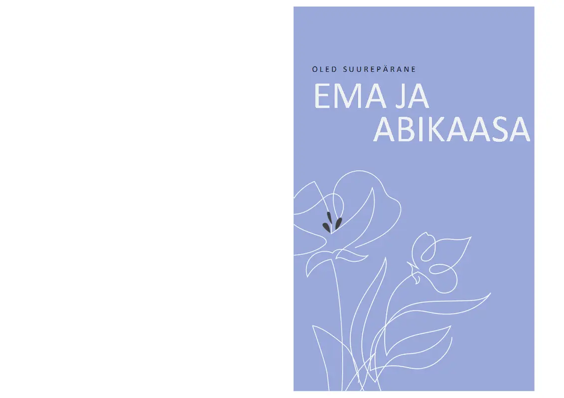 Elegantne emadepäevakaart organic-simple
