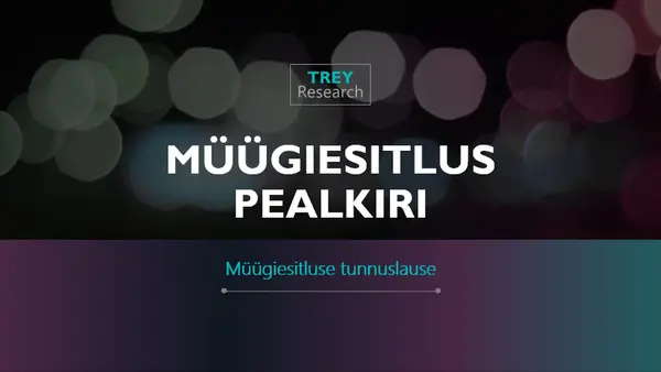 Futuristlik müügiesitlus