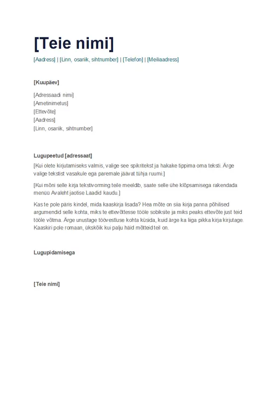 Lihtne kaaskiri