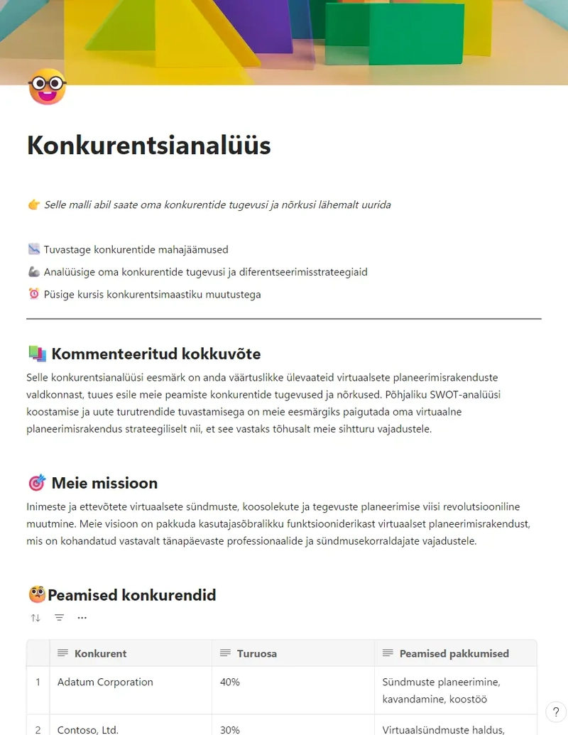 Konkurentsianalüüs