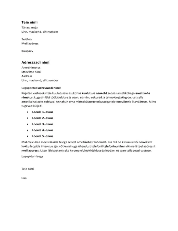 Kaaskiri reklaami vastuseks