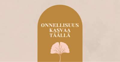 Onnellisuus kasvaa täällä gray organic-boho