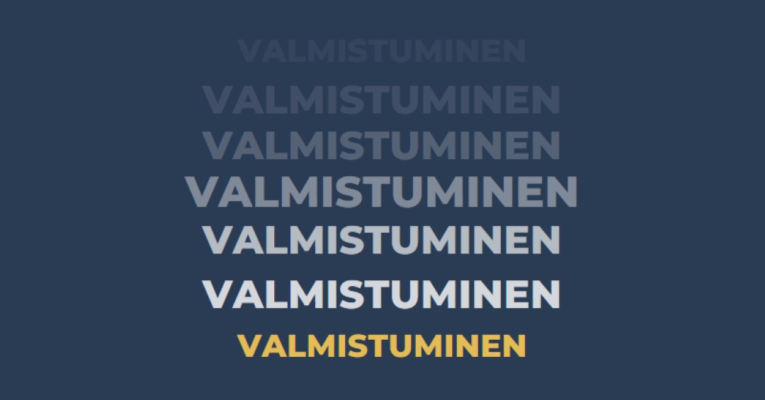 Monet valmistujaiset blue modern-bold