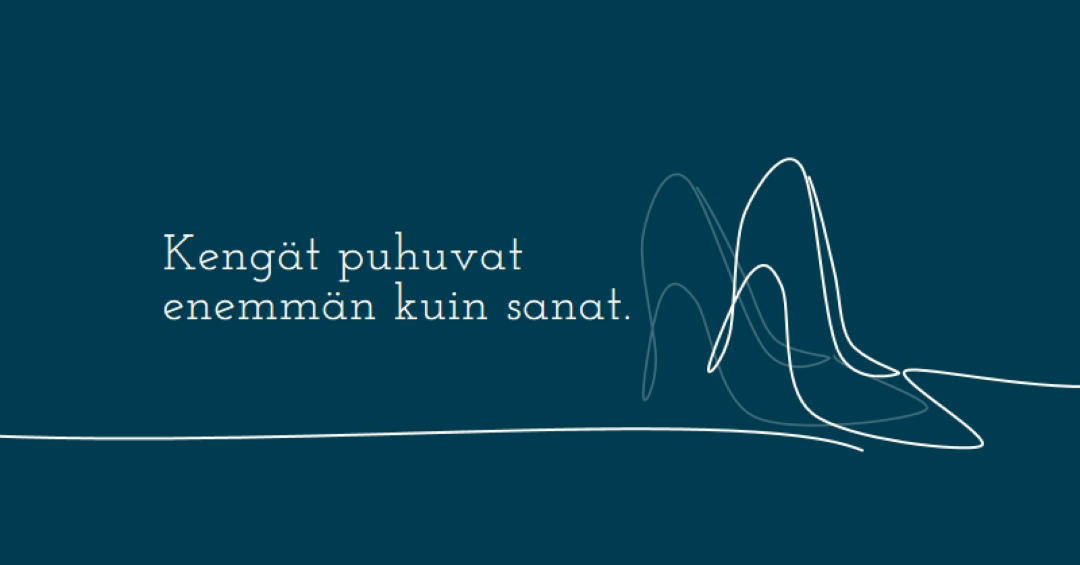 Elää korkeaa elämää blue whimsical-line