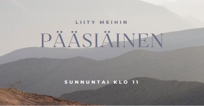 Liity seuraamme pääsiäissunnuntaina gray modern-simple