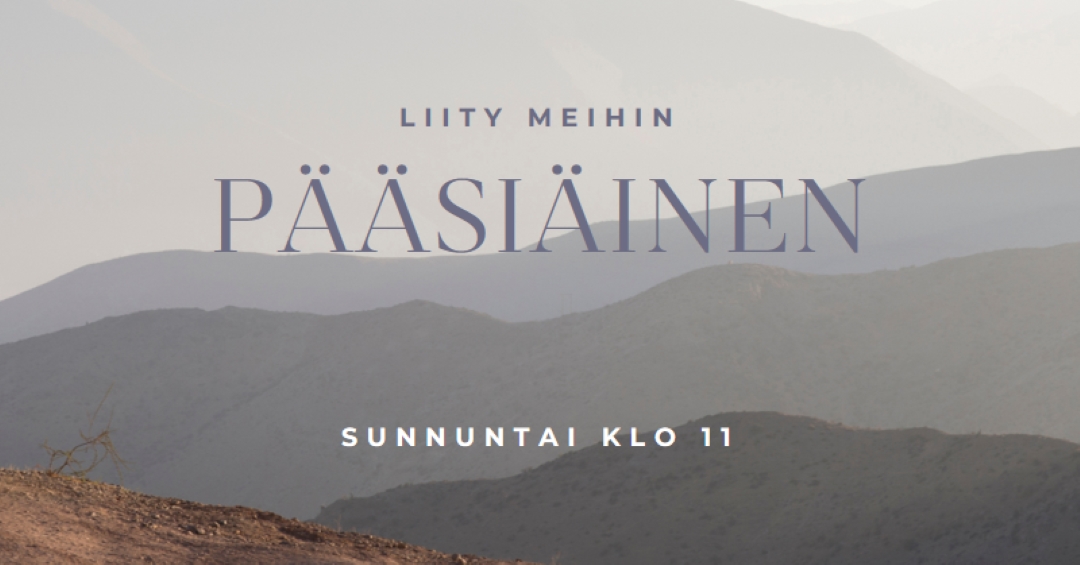 Liity seuraamme pääsiäissunnuntaina gray modern-simple