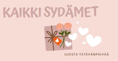 Kaikki sydämet pink whimsical-color-block