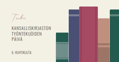 Tukikirjaston työntekijät green modern-simple