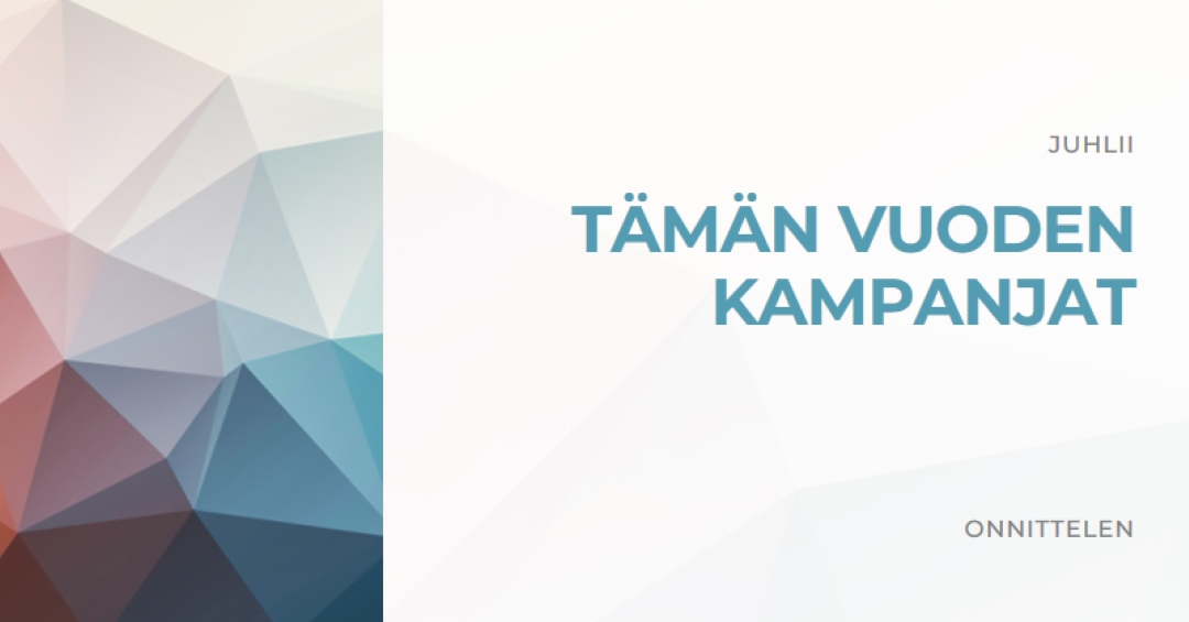 Tämän vuoden kampanja white modern-geometric-&-linear