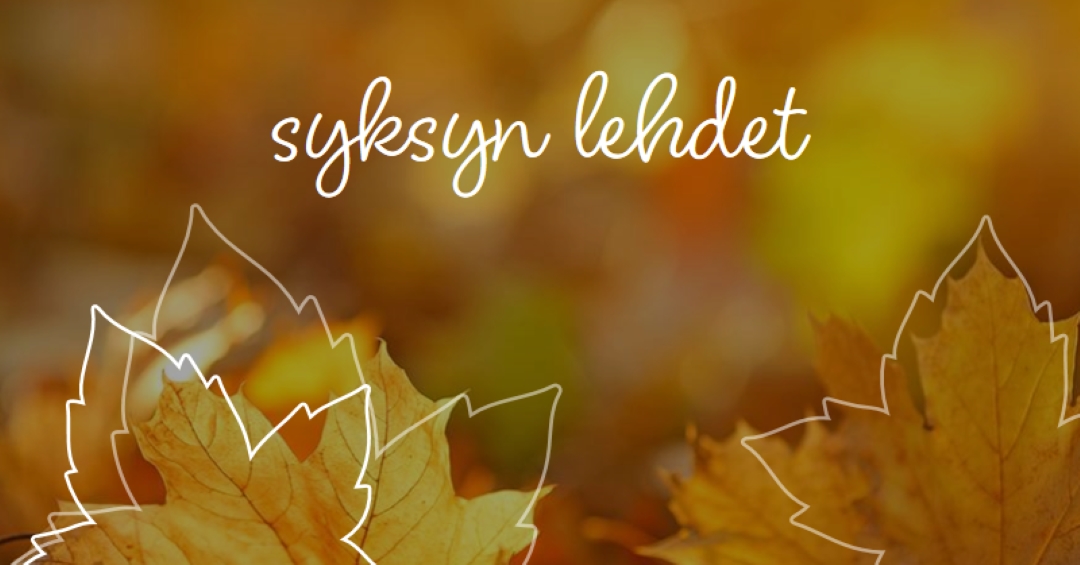 Syksyn lehdet orange organic-simple