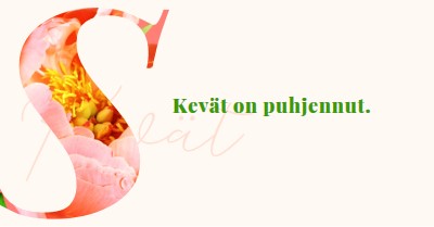 Kevätvalmistelu pink vintage-botanical