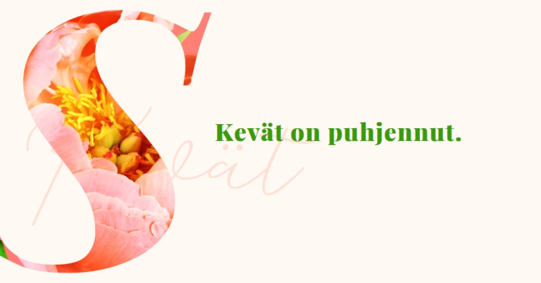 Kevätvalmistelu pink vintage-botanical