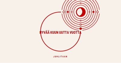 Juhlitaan kuun uutta vuotta white modern-simple