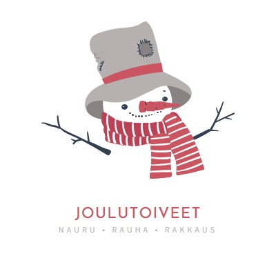 Joulutoiveet white modern-simple