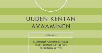 Kentän tavoitteet green modern-geometric-&-linear