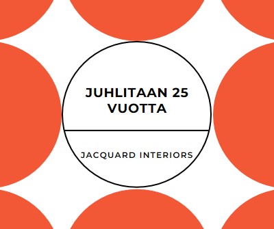 Juhlitaan 25 vuotta orange modern-geometric-&-linear