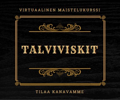 Talviviskit black vintage-retro